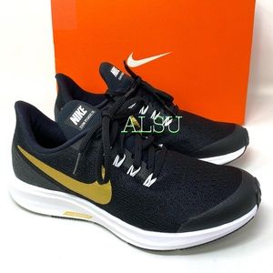 nike women's sneakers black and gold